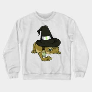 Agender Pride Witch Frog Crewneck Sweatshirt